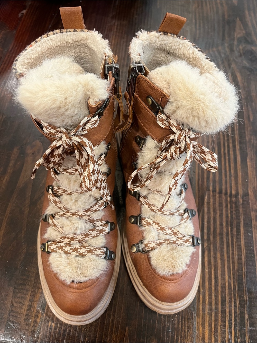 Circus by Sam Edelman - Gretchen faux fur boots in Golden Caramel size 8.5